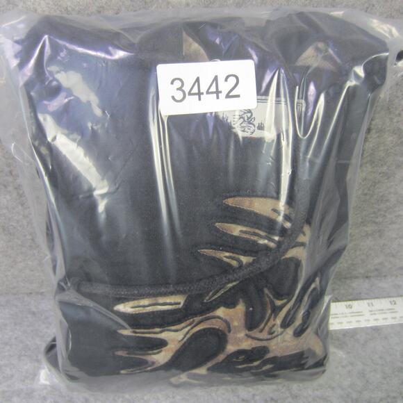 Legendary Whitetails Hoodie Mens Small Black Camo Pullover Deer Antler Outdoors - Picture 8 of 8